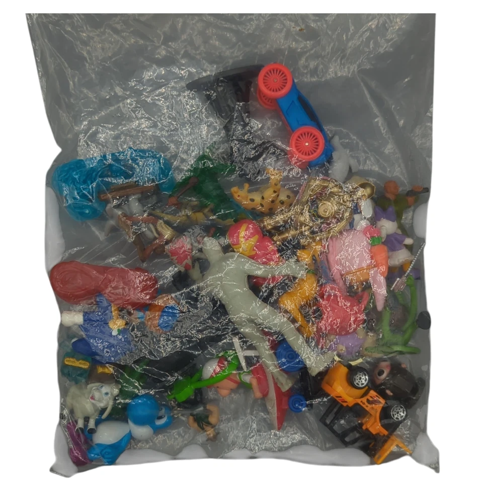 Lote de revendedor de bolsas de agarre de juguetes pequeños a granel Disney, DC, Funko Mattel, etc. 1 lb 5 oz Foto 2 de 4