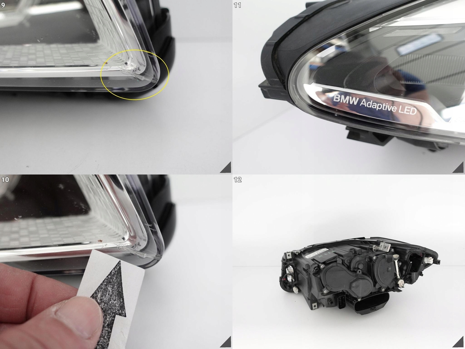 BMW F10 F11 LCI LED adaptive Headlight Scheinwerfer rechts 7352482  