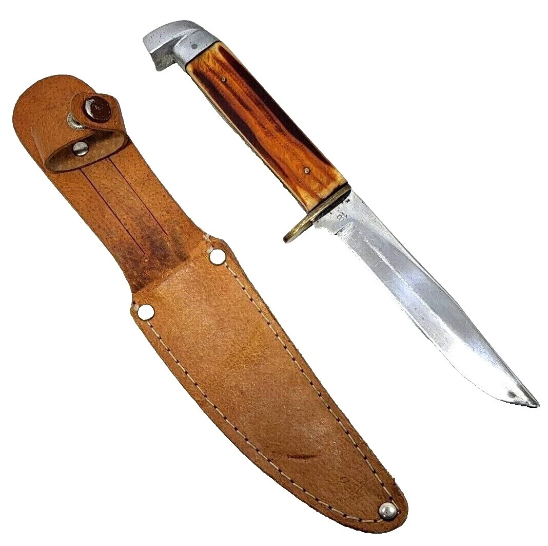 Hoja de acero inoxidable mango de hueso todos los días llevar Cuchillos de Hoja Fija Vintage de colección