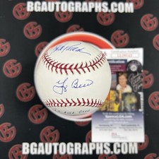 Yogi Berra Jorge Posada Signed Baseball Ain’t Over Til It’s Over JSA Yankees