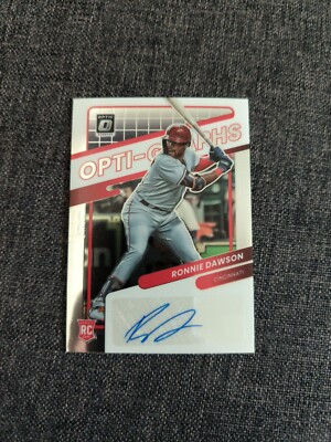 2022 Donruss Optic RONNIE DAWSON 2022 ROOKIE Opti-Graphs AUTO RC *REDS*