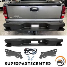 Black Rear Bumper Assembly Wside Step For 1999-2006 Chevy Silverado Sierra 1500 Black Rear Bumper Assembly Wside Step For 1999-2006 Chevy Silverado Sierra 1500