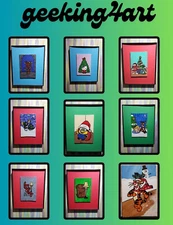 Christmas Paintings of Favorite Holiday Characters