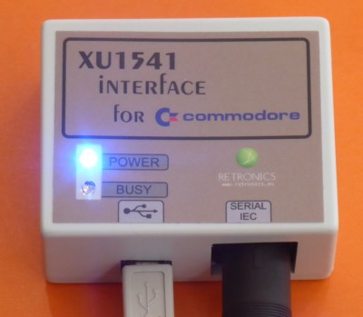 xu1541 für Commodore mit Kabel und Software. ( weiß )