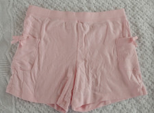 Gymboree 10 Girls Shorts Pink Bow Pockets EUC elastic waist summer spring cotton