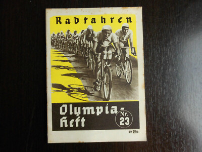 1936 Olympia Olympics Games Heft     Nr 23     Radfahren - Cycling