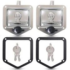2-Pack T-Handle Latches for Toolboxes RV Camper Truck Trailer 4 Keys