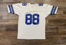 Vintage 90s Dallas Cowboys #88 Michael Irvin NFL White Home Jersey Size 48 L