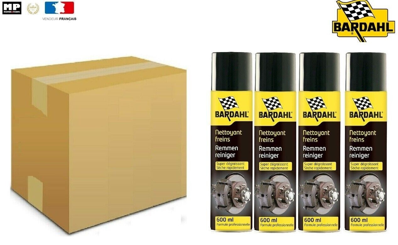 Nettoyant freins Bardahl 4 bombes pour dégraisser la mécanique auto
