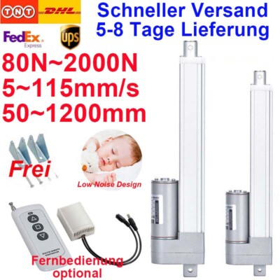 500mm 1000mm 900mm 250N 700N 2000N Linearantrieb 12V Elektrischer Linearmotor