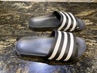 NEW Adidas Adilette Comfort Plus Stripes Slides Sandals Slipper Navy W 9 M 7 — photo 3