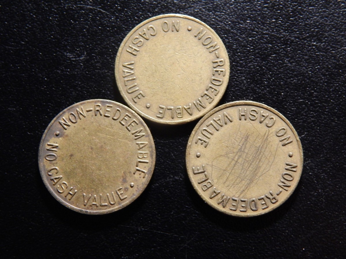 THREE FUN ZONE NO CASH VALUE TOKENS! ZZ756XTX | eBay