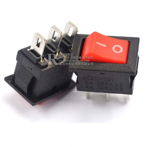 Kippschalter Wippschalter Eckig KCD1/KCD11 EIN/AUS 2/3/4/6 Pin 250V / 6A15x21mm - Picture 27 of 30