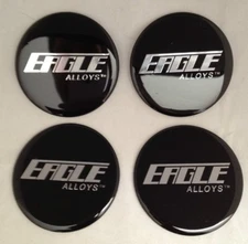 SET OF 4 NEW EAGLE ALLOYS WHEEL RIM CENTER CAP STICKER DECAL 71MM or 2.80" DIA