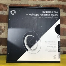 Bugaboo Fox wheel caps, Reflective Stellar - New In Box!