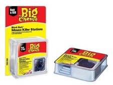The Big Cheese Mouse Killer Station Trap Block Bait Poison All Weather Twin Pack