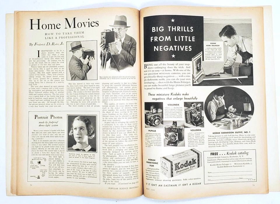 Popular Science May 1934 Illustrated Magazine Edgar F Wittmack Cover Cars Horses - Image 4 of 4