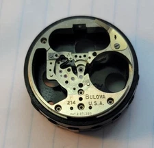 Vintage Bulova Accutron 214 Part 709 Movement Pillar Plate USA M7H 1967 