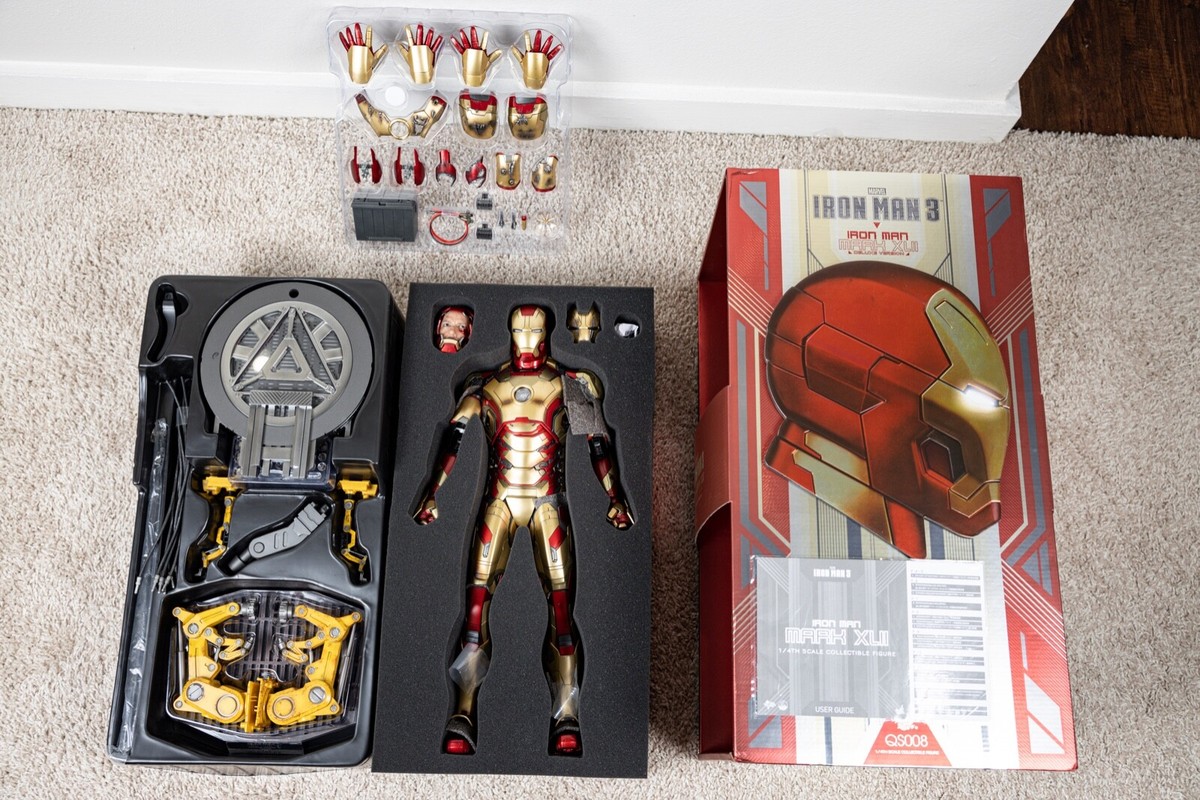 Hot Toys - ホットトイズ QS008 アイアンマン・マーク42ボーナス付き 1/4 ムービー・マスターピース DIECAST】『アイアンマン3』1/6