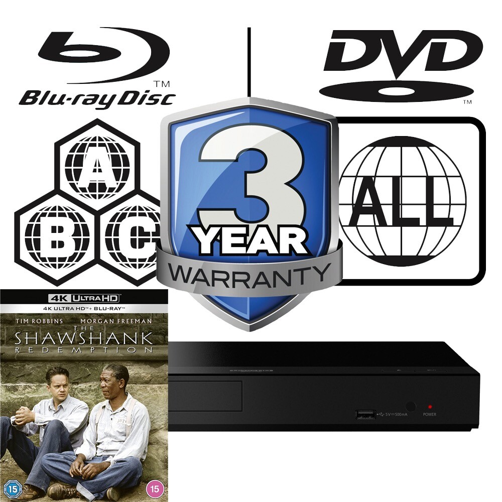 Panasonic Blu-ray Player DP-UB159 All Zone MultiRegion The Shawshank Redemption