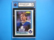 1986/87 O-PEE-CHEE HOCKEY CARD #149 WENDEL CLARK ROOKIE KSA 7.5 NM+ SHARP+ OPC