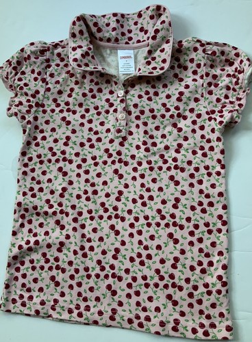 Vintage Gymboree CHERRY PIE Polo Shirt Size 7 Pleated Skort Skirt 7 Slim Outfit - Picture 3 of 5