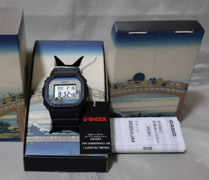 Casio G-SHOCK DW-5600KHFM25-1JR Hokusai Mannen Bridge Limited