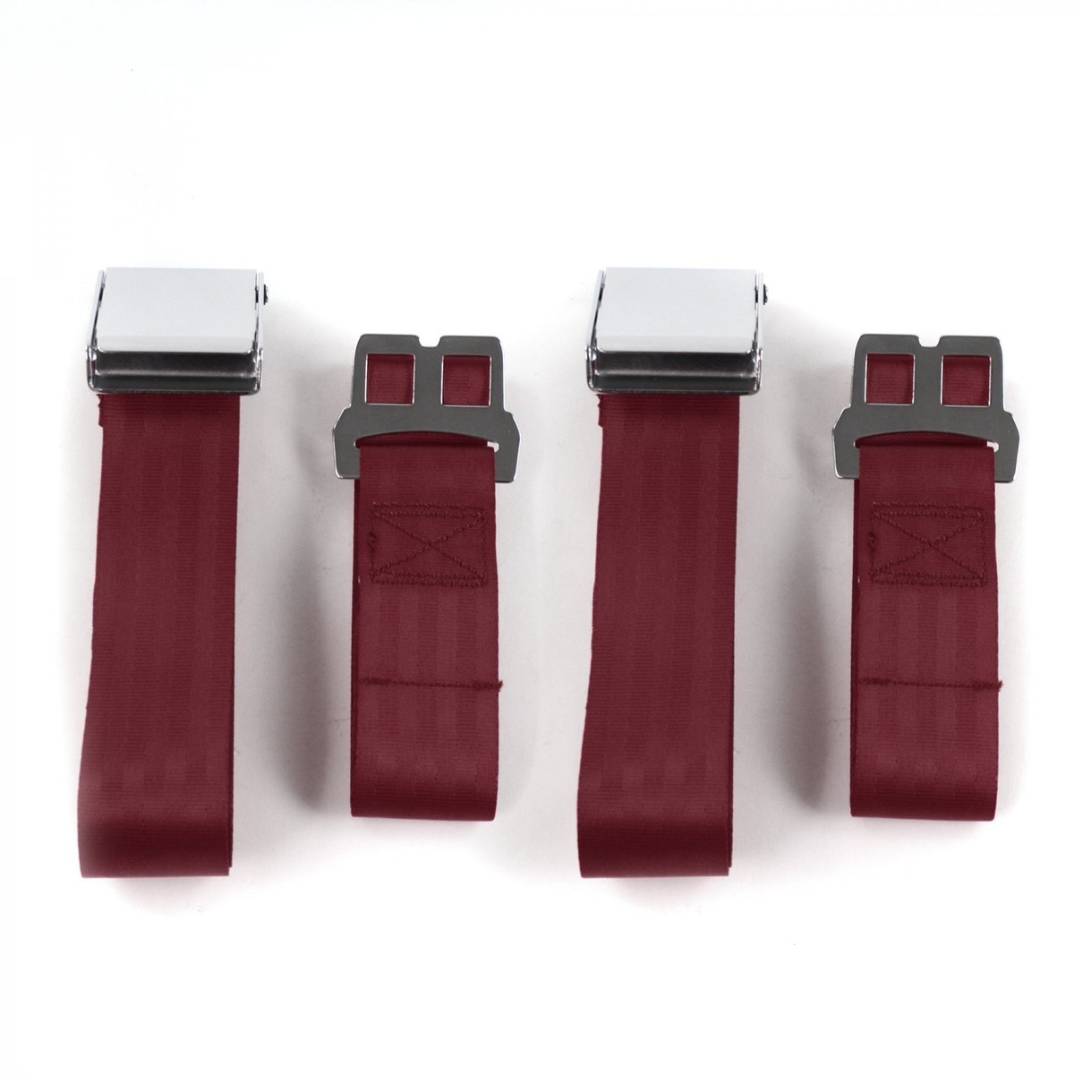 Early Cars 1900 1927 Airplane 2pt Burgandy Lap Bucket Seat Belt