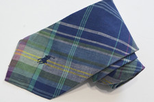 POLO BY RALPH LAUREN BLUE 100 COTTON MEN'S Neck Tie W: 4 " BY L: 60" MADE IN USA