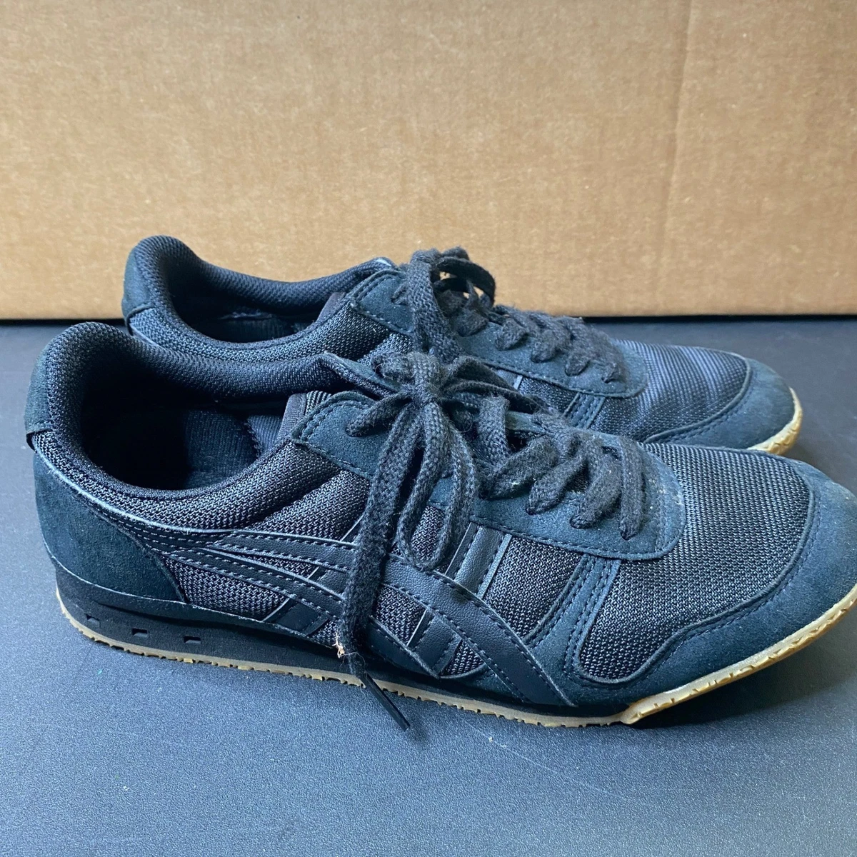 Onitsuka Tiger Ultimate 81 LE Black Black Rare Y2K Vintage Deadstock Sz 4.5 / 6 Onitsuka Tiger NIPPON MADE ULTIMATE 81 NM 1183C588 001 BLACK  main image 4