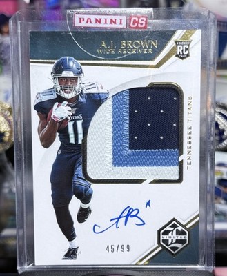 AJ Brown 2019 Panini Limited Jumbo Rookie Patch Autograph Auto /99 RC (SEALED)