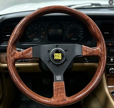 Momo Heritage Indy Black Woodgrain Mahogany Wood Steering Wheel 350mm Momo Heritage Indy Black Woodgrain Mahogany Wood Steering Wheel 350mm