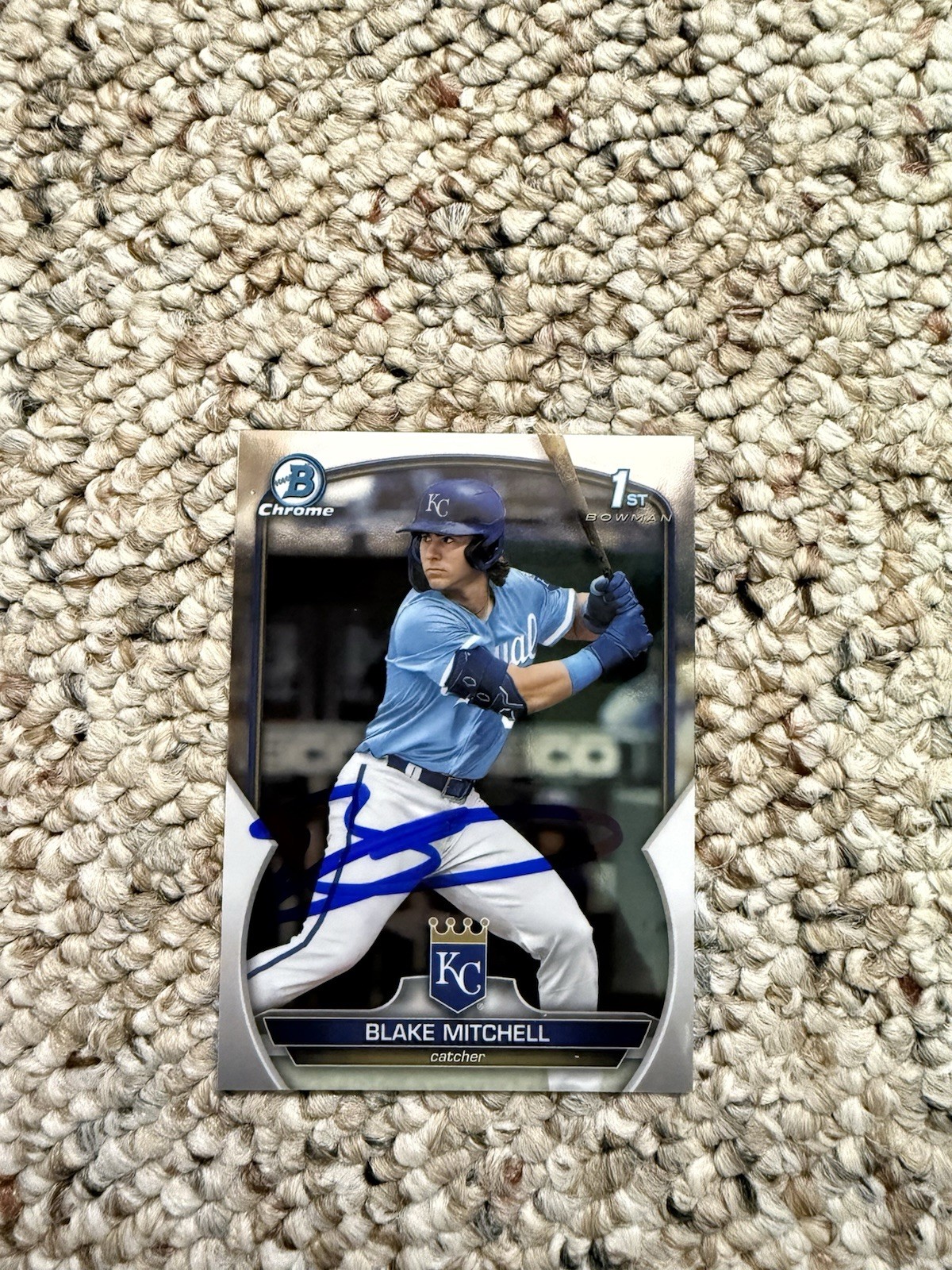 Signed 2023 Bowman Draft Blake Mitchell #BDC-133 Royals Auto! Top 100 Prospect!