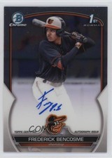 2023 Bowman Chrome Prospect Auto Frederick Bencosme #CPA-FB Auto 17k2