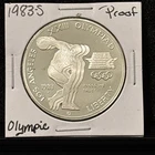 90% Silver Round 1983 Los Angeles Olympiad Silver Dollar