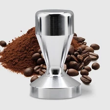 51mm Stainless Steel Espresso Tamper Flat Base Coffee Hand Press Tamp Tool