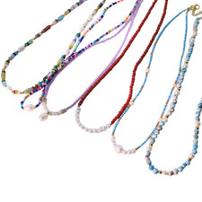 Elegant Women Beaded Choker Necklace Girls Beaded Necklace Birthday Jewelry Gift