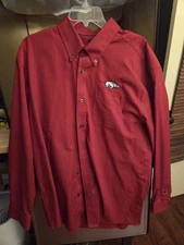 arkansas razorbacks button up shirt xxl cutter and buck extra extra large men's