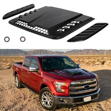 Carbon Air Flow Intake Vent Hood Scoop Bonnet Cover For Ford F-150 F-250 F-350 Carbon Air Flow Intake Vent Hood Scoop Bonnet Cover For Ford F-150 F-250 F-350