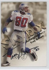 1998 Skybox Premium Autographics Black Troy Brown Auto 8mm