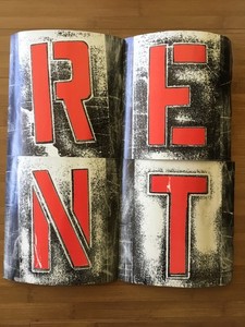 RENT 1996 Original Broadway Cast Promo Poster  24x24