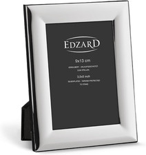 Cornice per Foto Gela, Placcata in Argento Pregiato, Antiossidante, per Foto 9 X