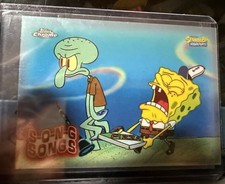 SPONGEBOB SQUAREPANTS TOPPS CHROME CHANSONS CHANSONS KRUSTY KRAB PIZZA CARTE CALMARS