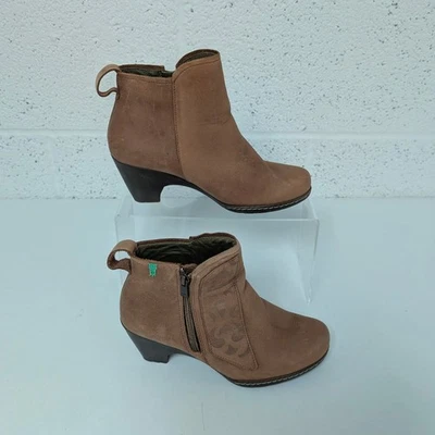 El Naturalista Leather Ankle Boots Tan Brown Mid Heel Women's Size 37 / UK 4 - Image 1 of 4