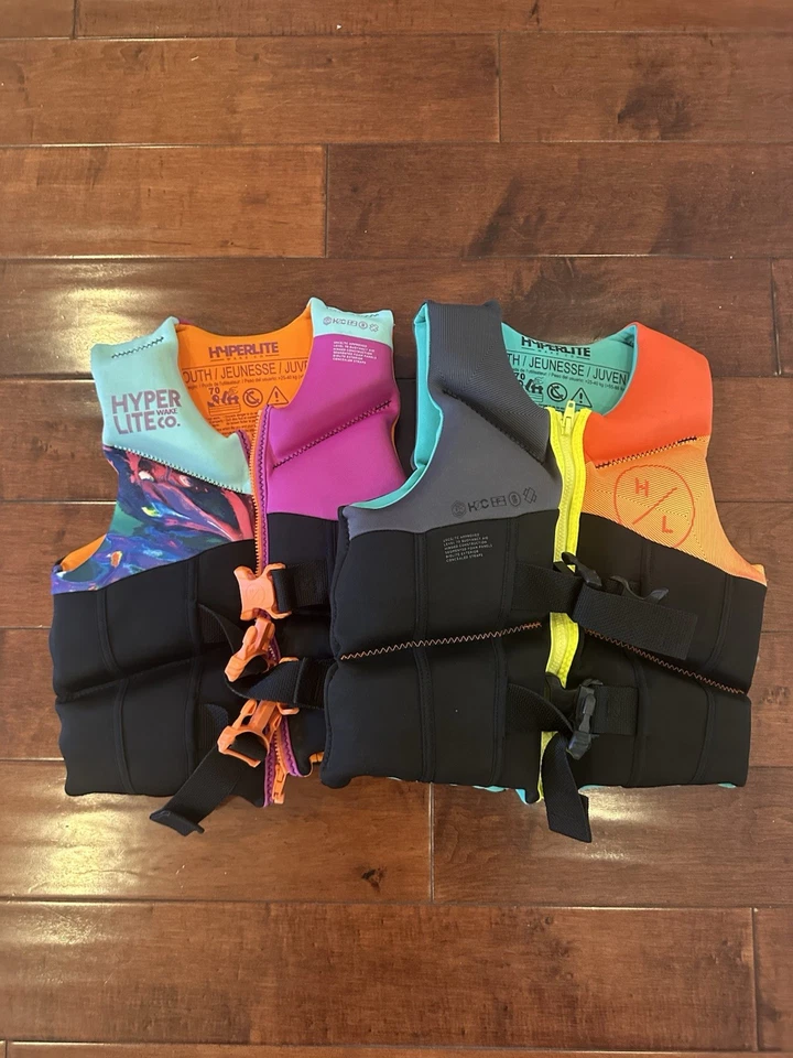 Chaleco salvavidas HyperLite Elite para niños, aprobado por la Guardia Costera de los Estados Unidos, actividad acuática, jóvenes Foto 2 de 2