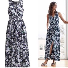 Banana Republic Jaden Floral Maxi Dress Sleeveless Elastic Waist Size 8 NWT