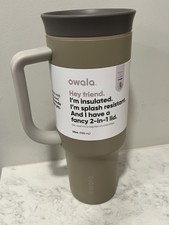Owala 40oz Tumbler with Handle - Insulated Stainless Steel Mug w/ 2-in-1 Lid