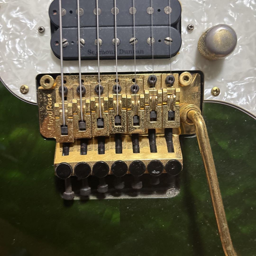 Electric Guitar Dragonfly HI STA 7st 7string Green with Gig