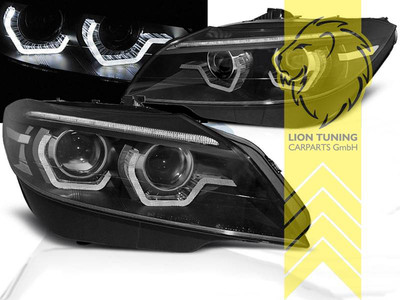 LED Angel Eyes Scheinwerfer für BMW Z4 E89 Roadster Coupe schwarz dynamisch