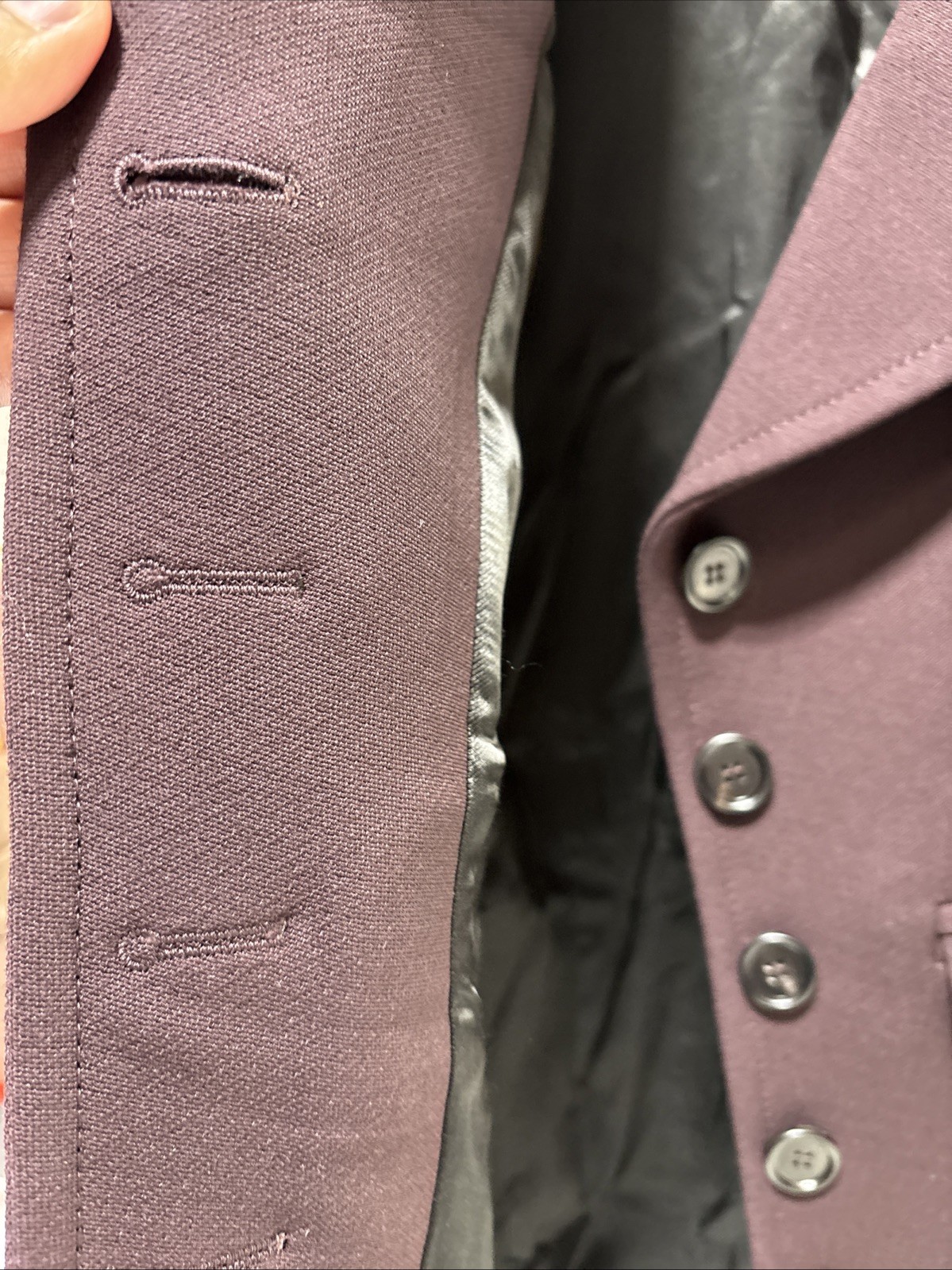 Chloe Fitted Jacket In Cavalry Wool image 10
